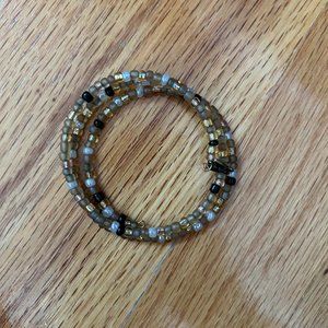 Alex and Ani Beaded Butterfly Charm Bracelet